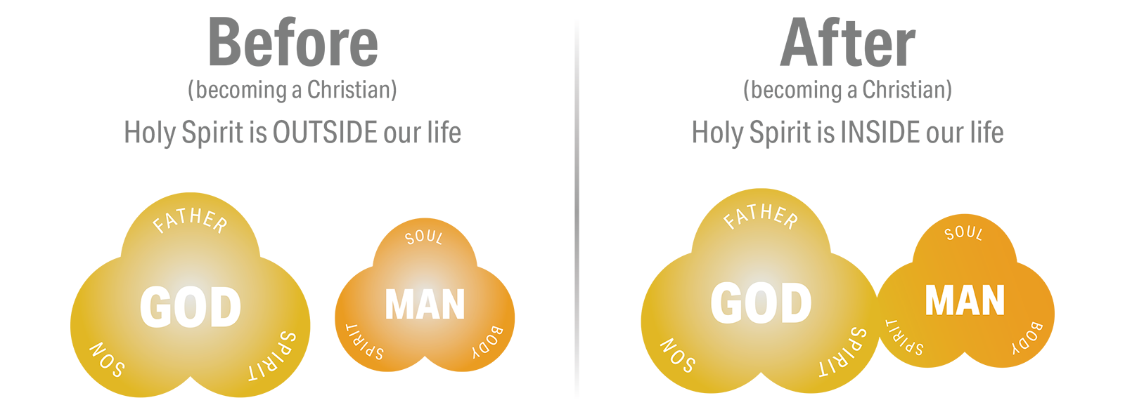 before and after comparison graphic